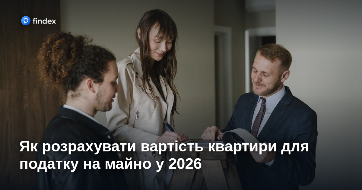 Як розрахувати вартість квартири для податку на майно у 2026